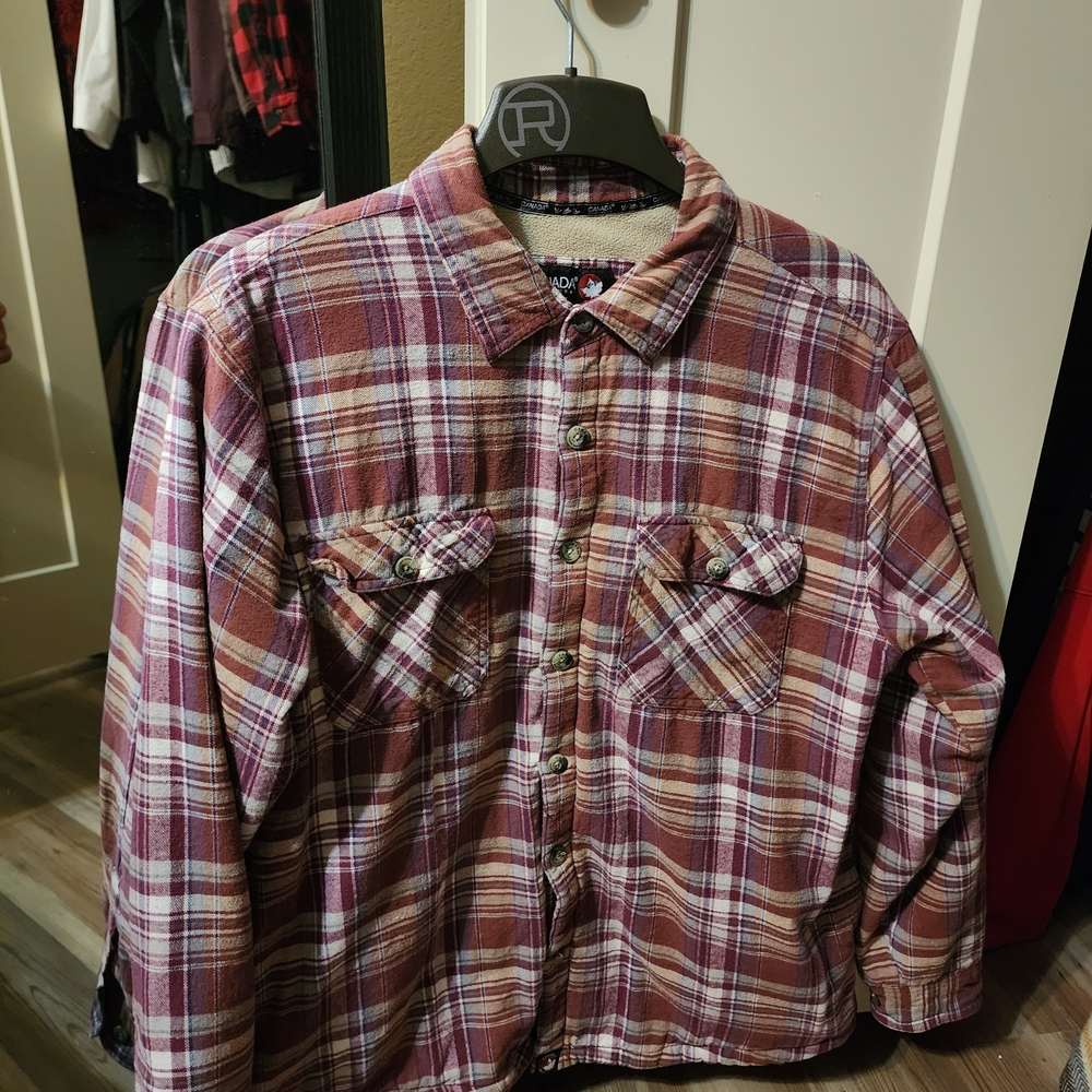Plaid Button-Up Jacket